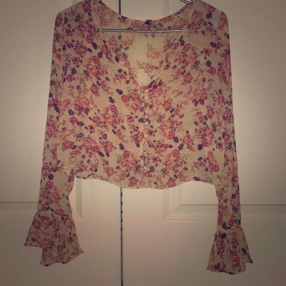Floral crop top
